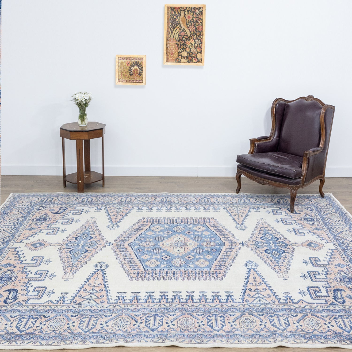 Germeh Geometrik Desenli El Dokuma İran Halısı 244X332 Cm