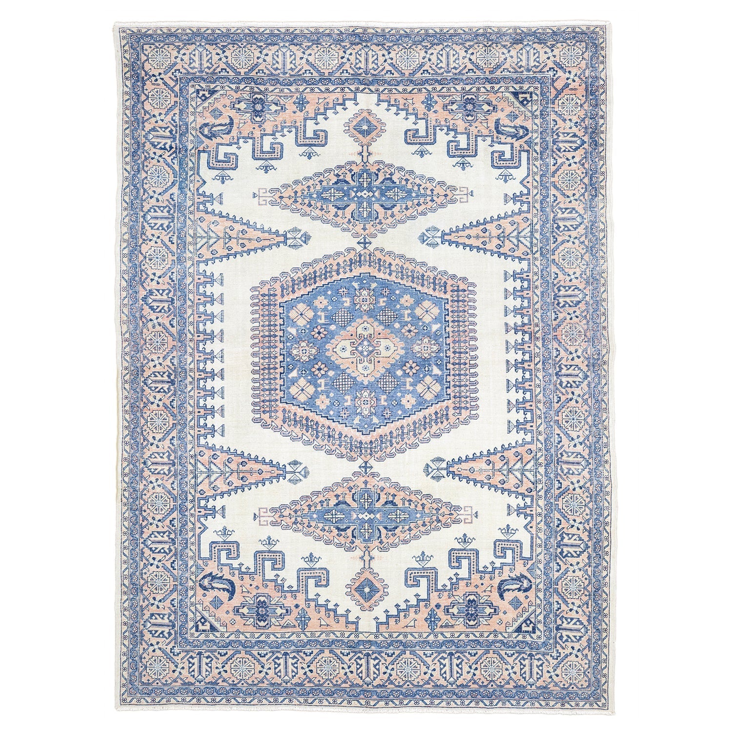 Germeh Geometrik Desenli El Dokuma İran Halısı 244X332 Cm