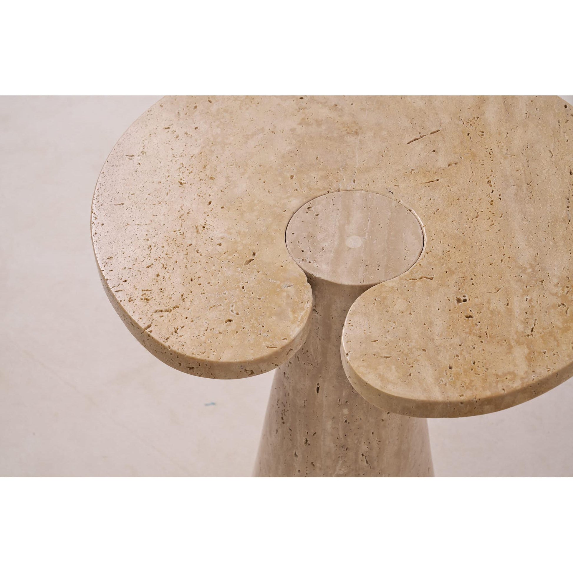 Girare Light Traverten Yan Sehpa