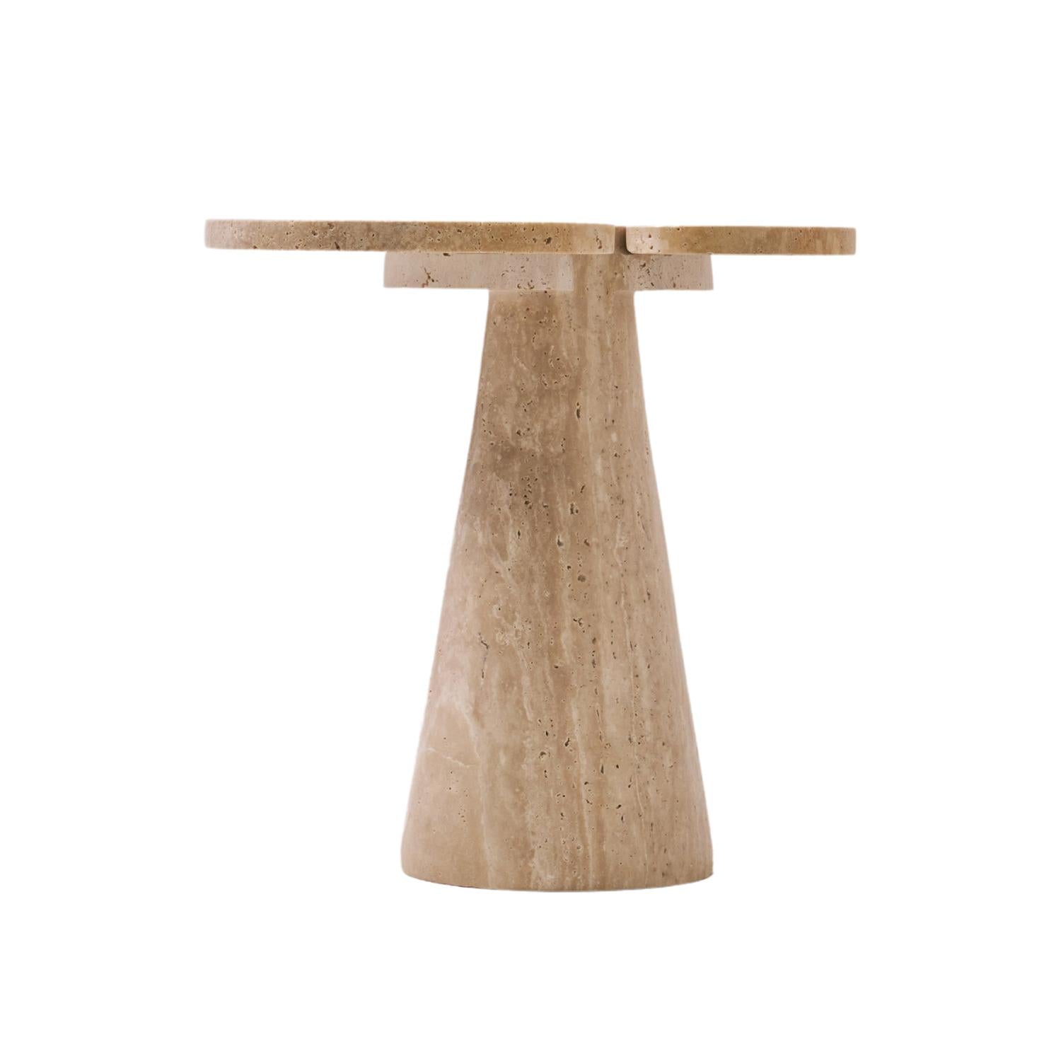 Girare Light Traverten Yan Sehpa