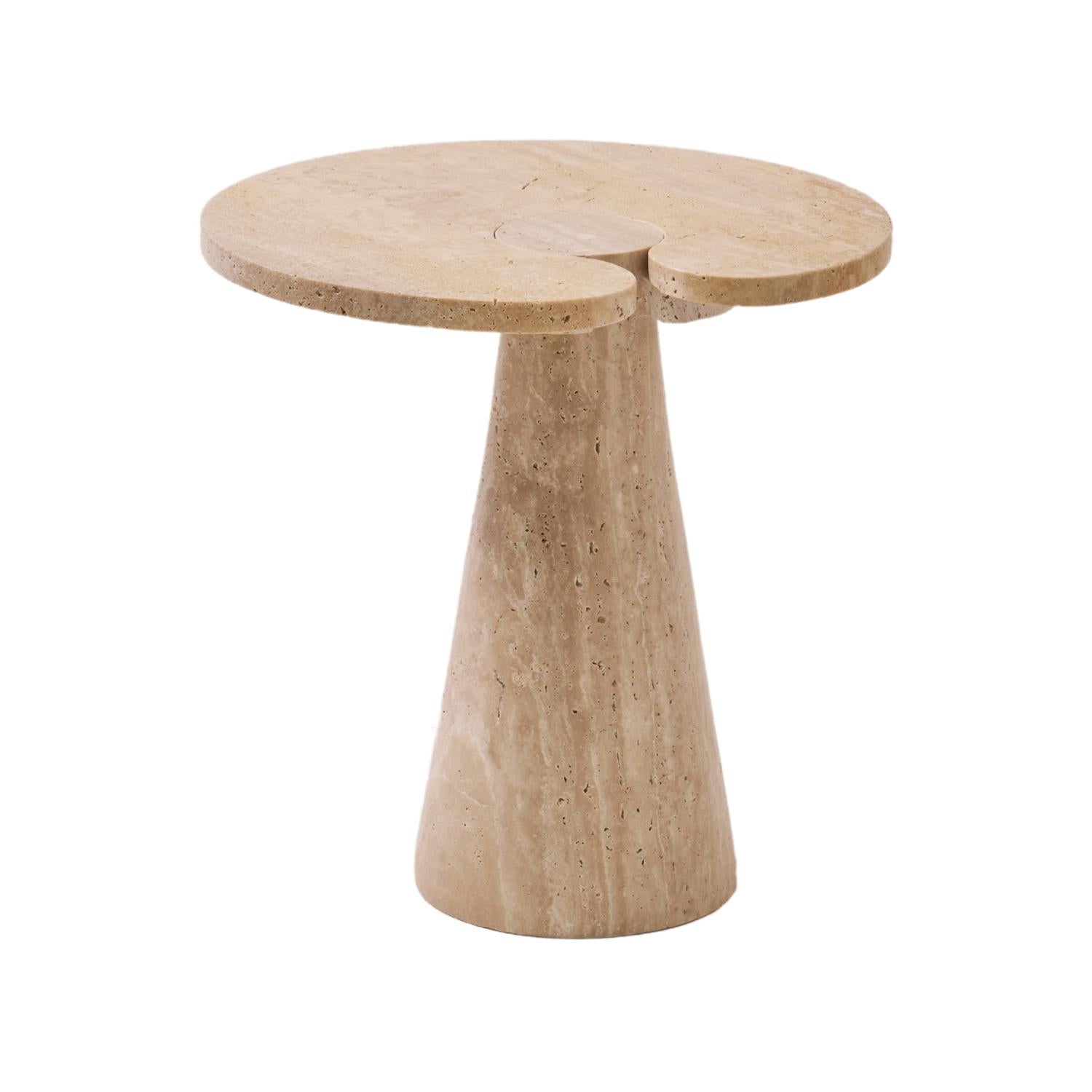 Girare Light Traverten Yan Sehpa