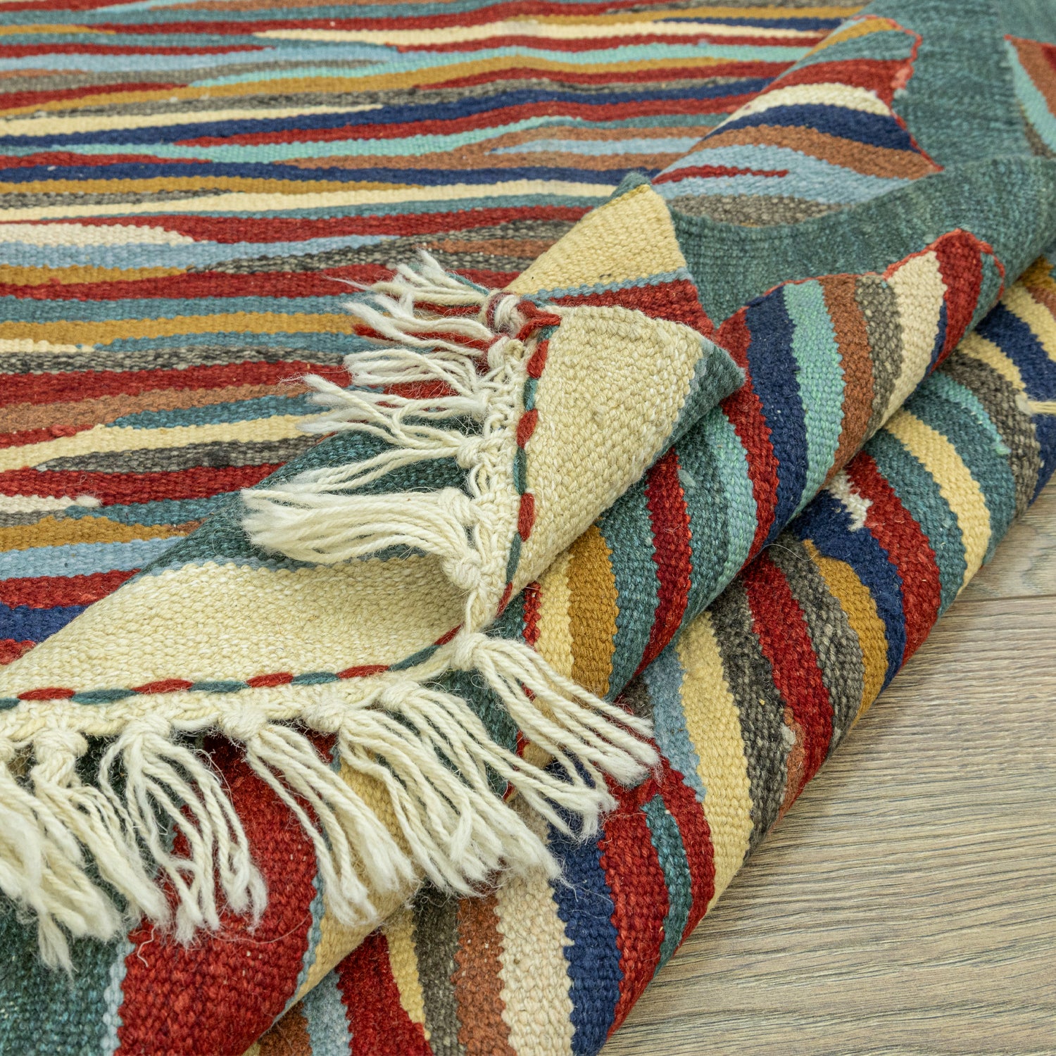 Girelli Soyut Desenli Yün Kilim 116x180 Cm