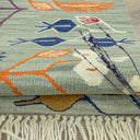 Glenn Çiçek Motifli Yün Kilim 114x160