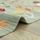 Glenn Çiçek Motifli Yün Kilim 114x160