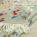 Glenn Çiçek Motifli Yün Kilim 114x160