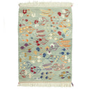 Glenn Çiçek Motifli Yün Kilim 114x160