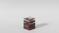 Glide Yan Sehpa-Yan Sehpa-Paréa Design-Bordo-NowShopFun