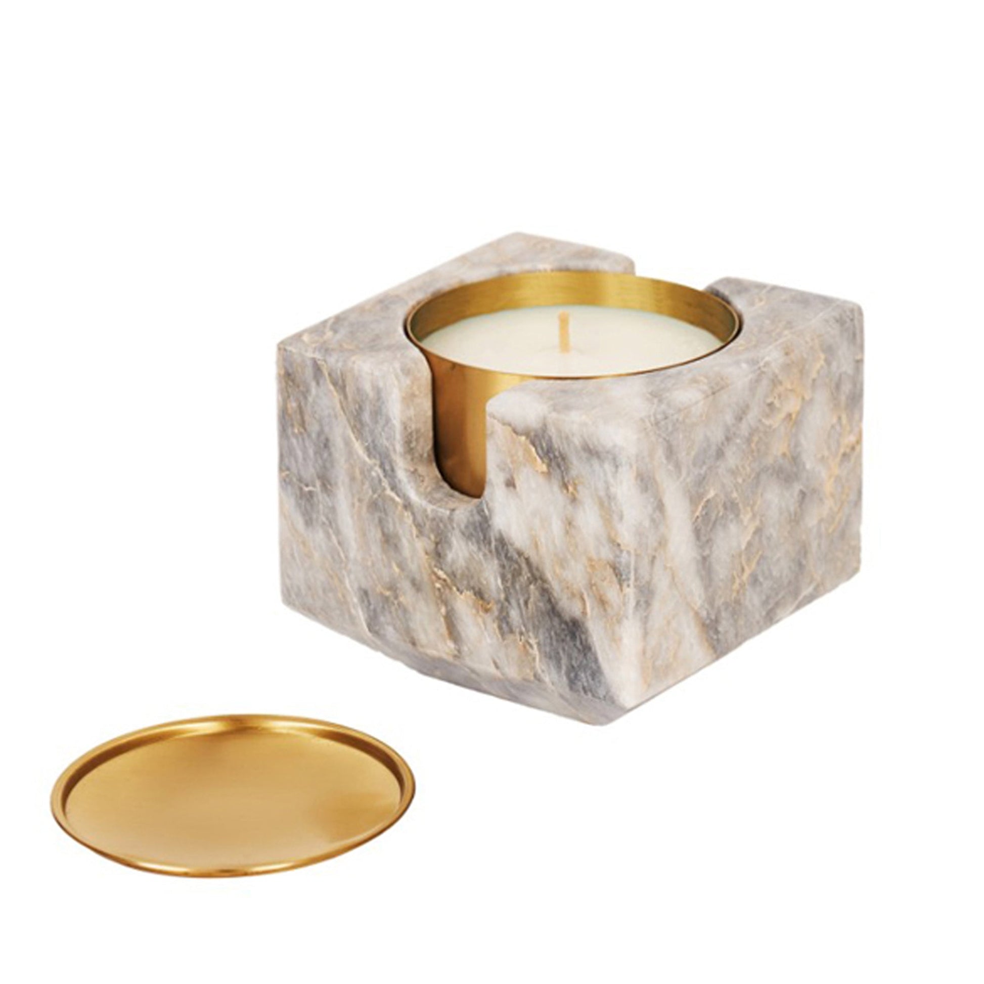 Glow Arizona Beyaz Mermer Mumluk