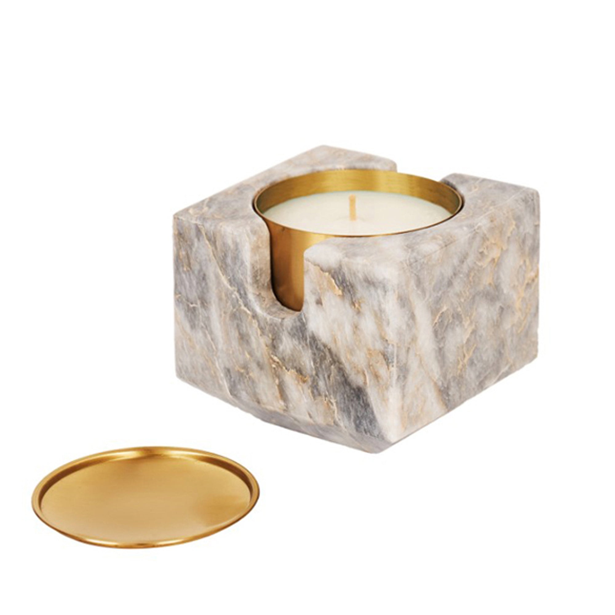 Glow Arizona Beyaz Mermer Mumluk