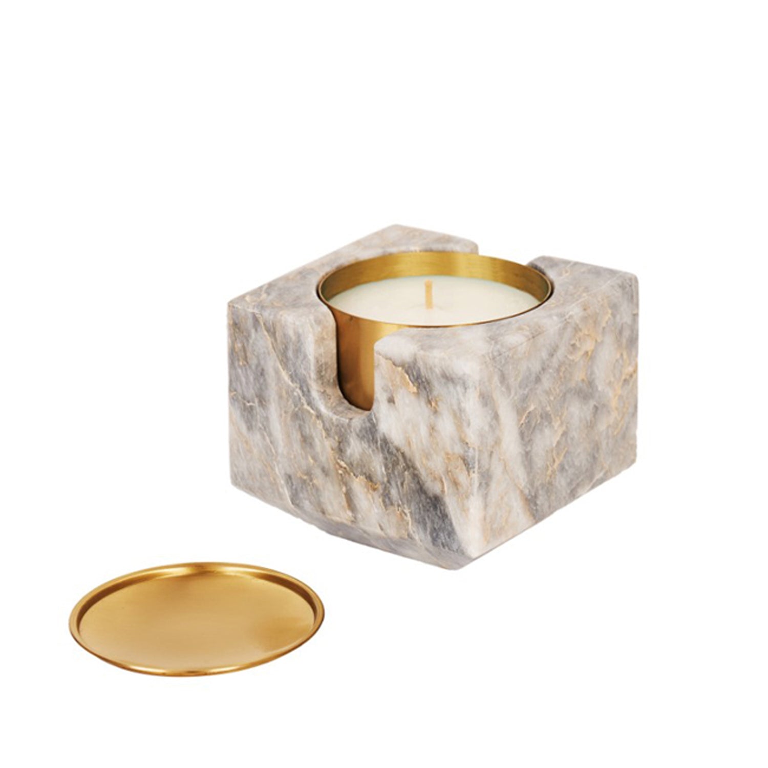 Glow Arizona Beyaz Mermer Mumluk