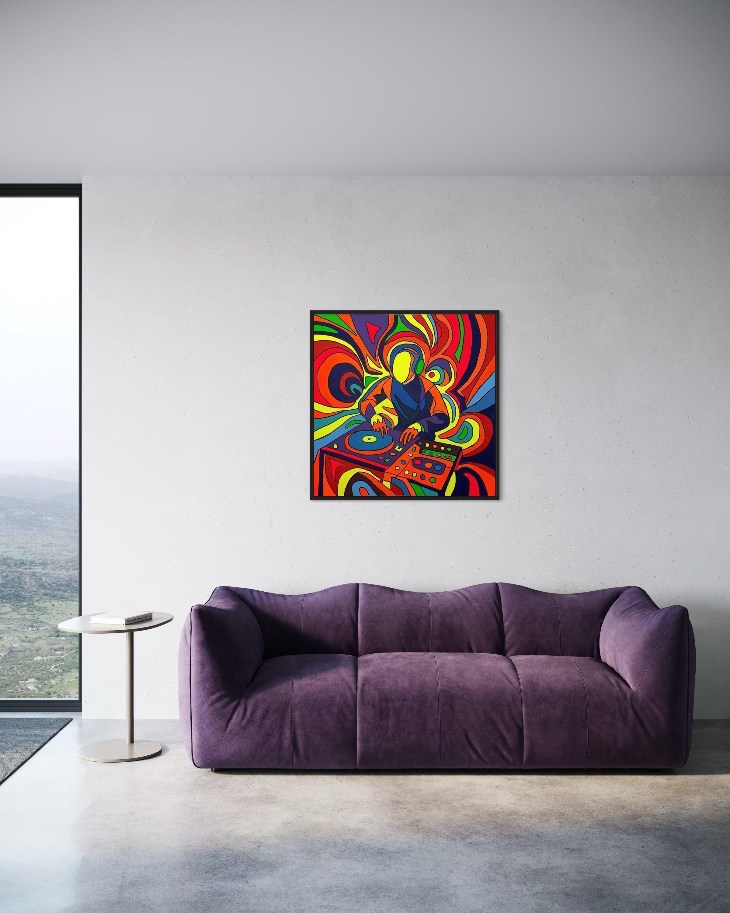 Glow N Flow Tablo | 100x100 cm