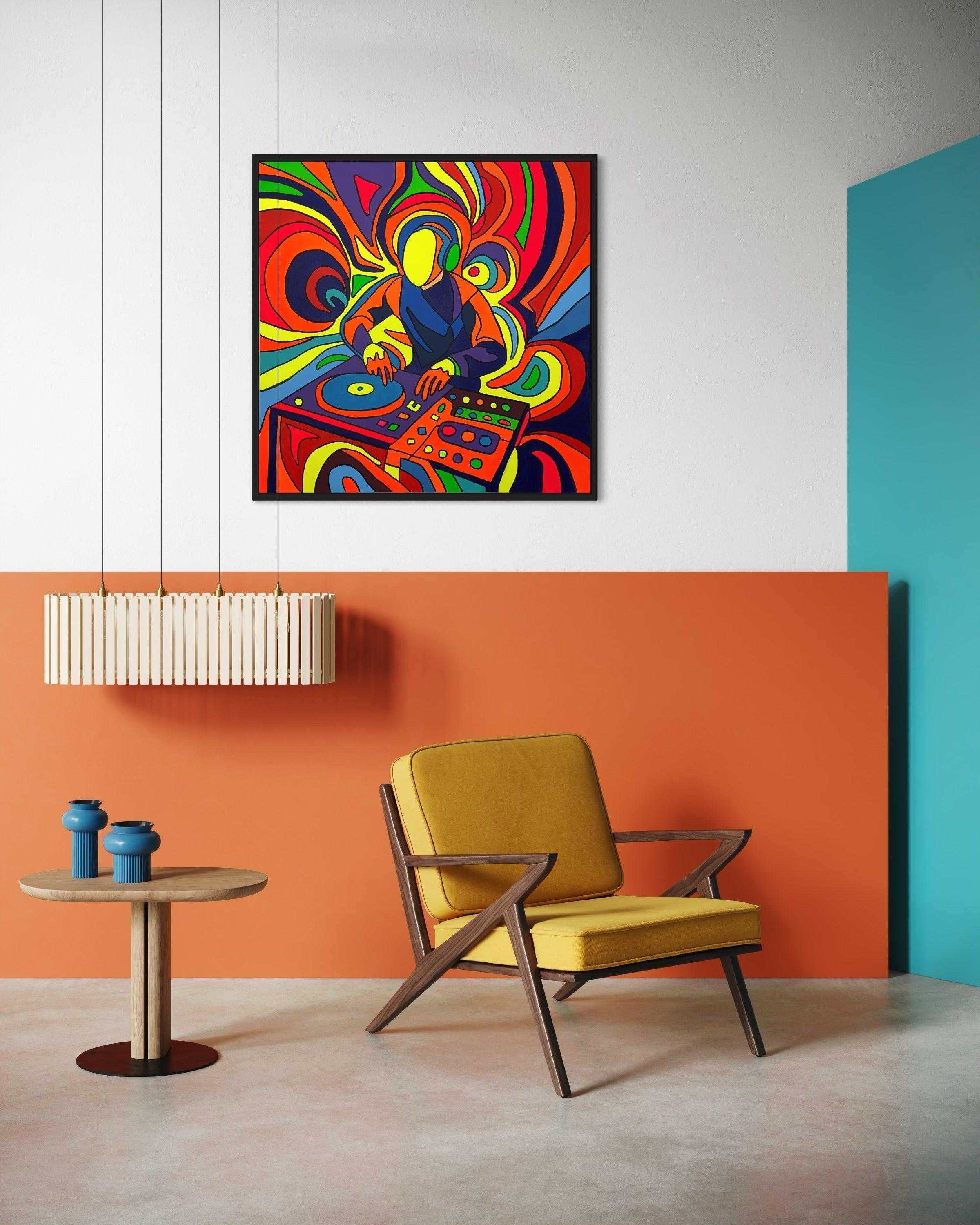 Glow N Flow Tablo | 100x100 cm