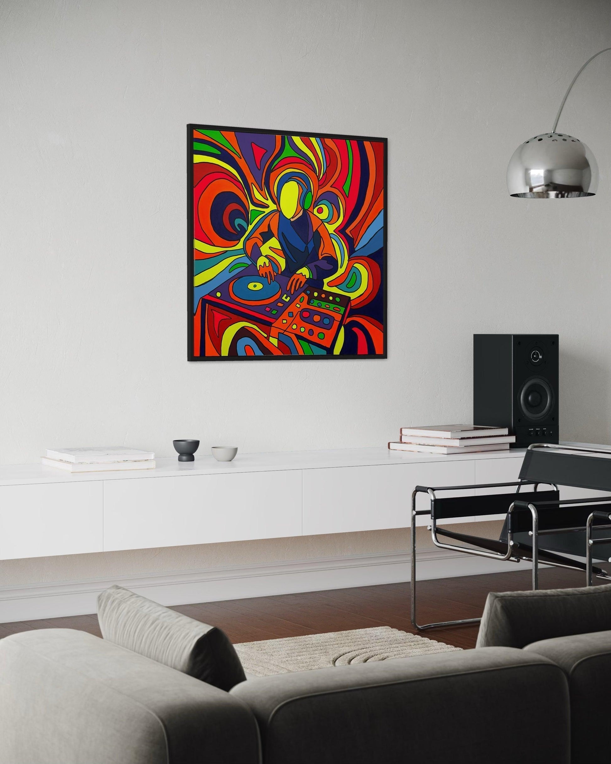 Glow N Flow Tablo | 100x100 cm