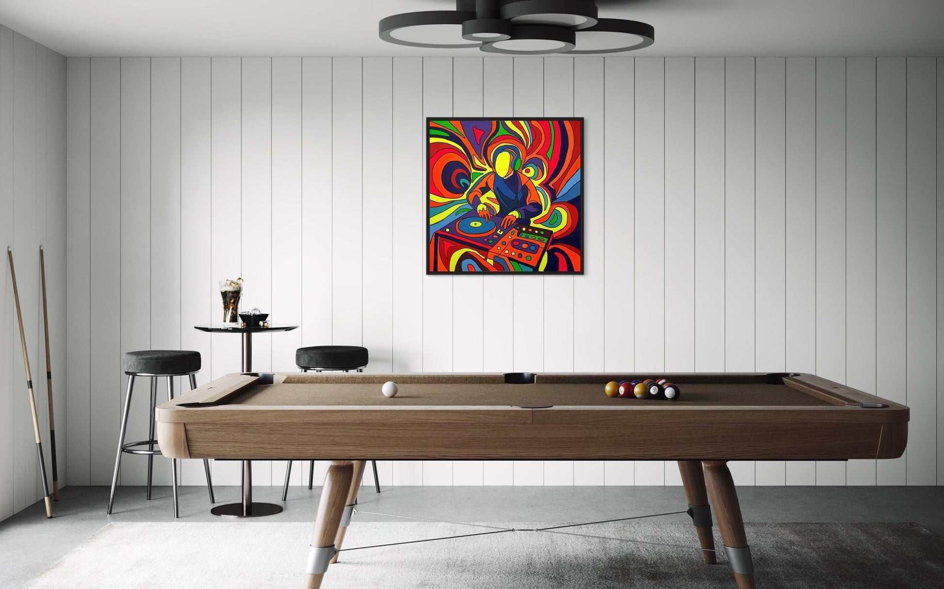 Glow N Flow Tablo | 100x100 cm