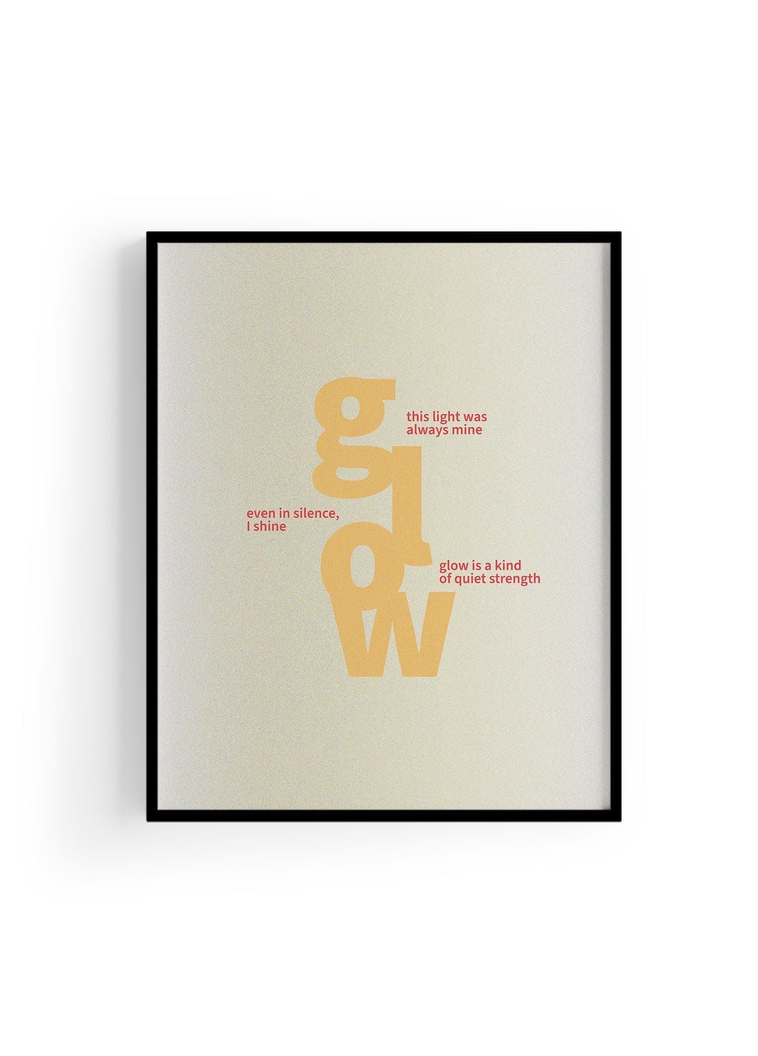 Glow Within | Tipografi Posteri