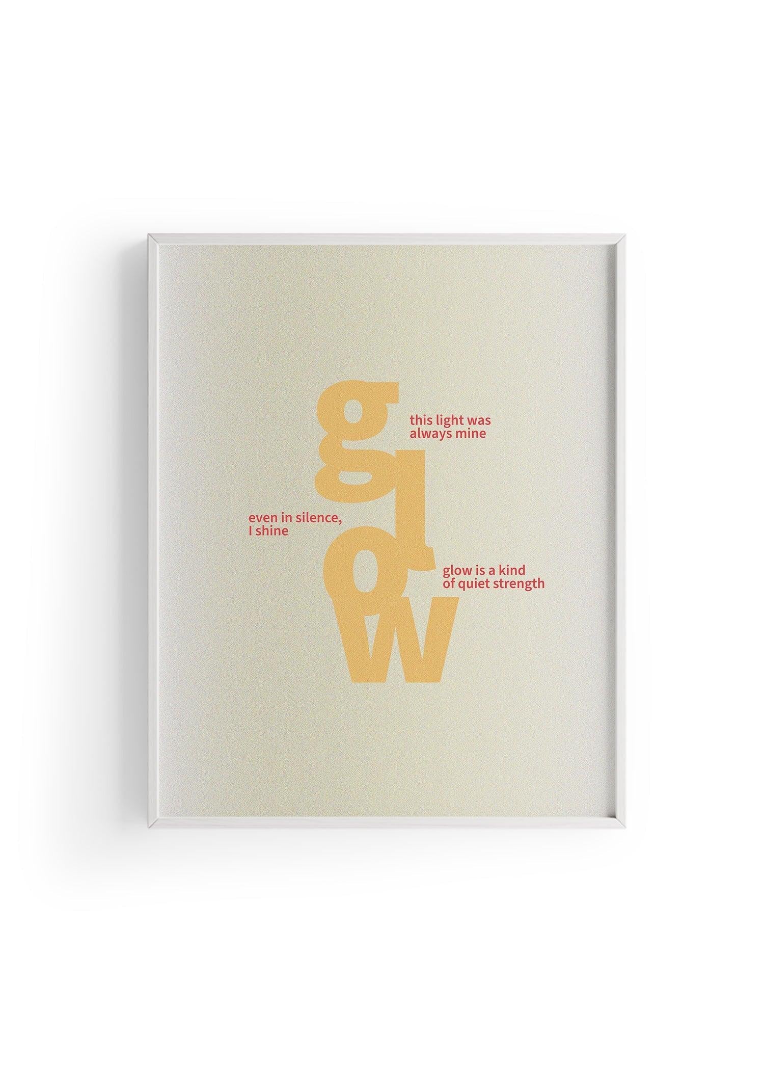 Glow Within | Tipografi Posteri