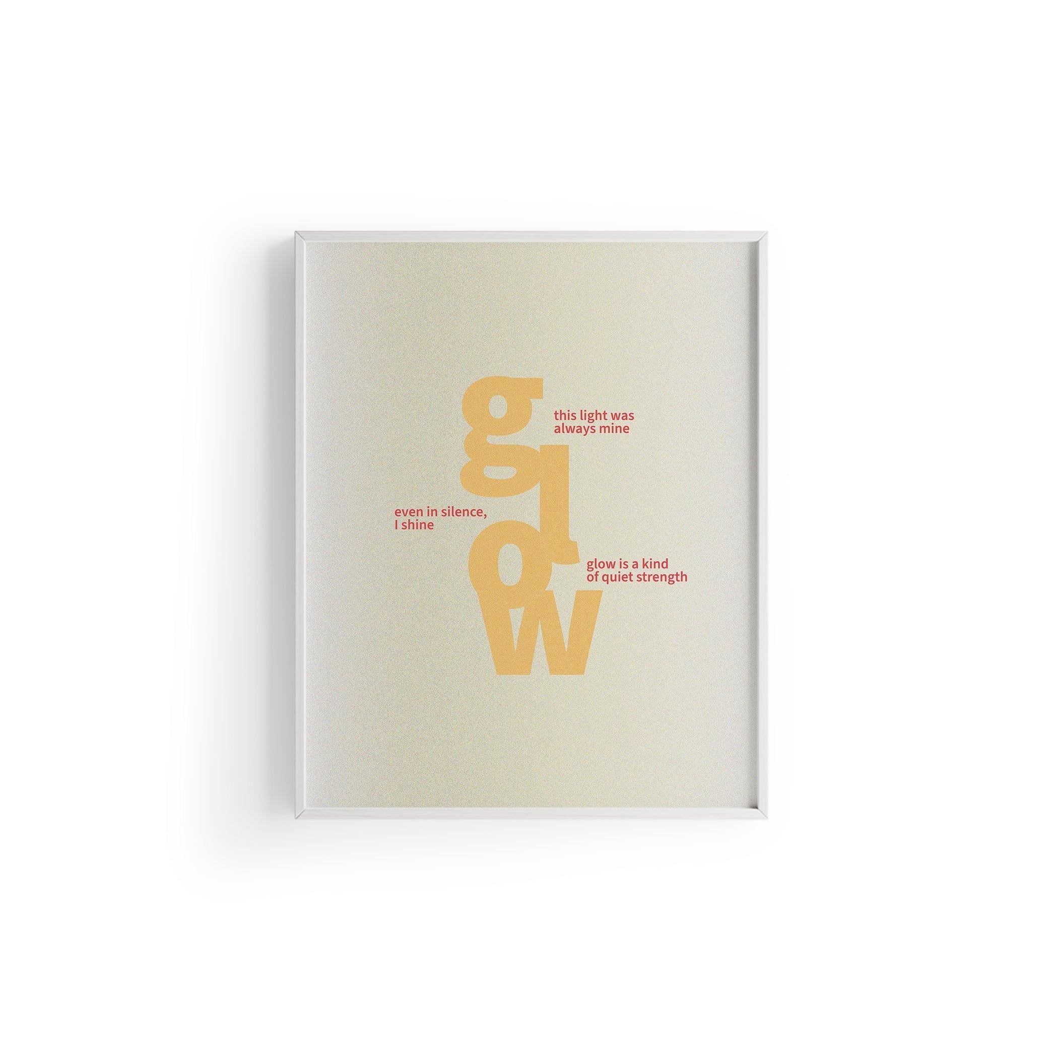 Glow Within | Tipografi Posteri