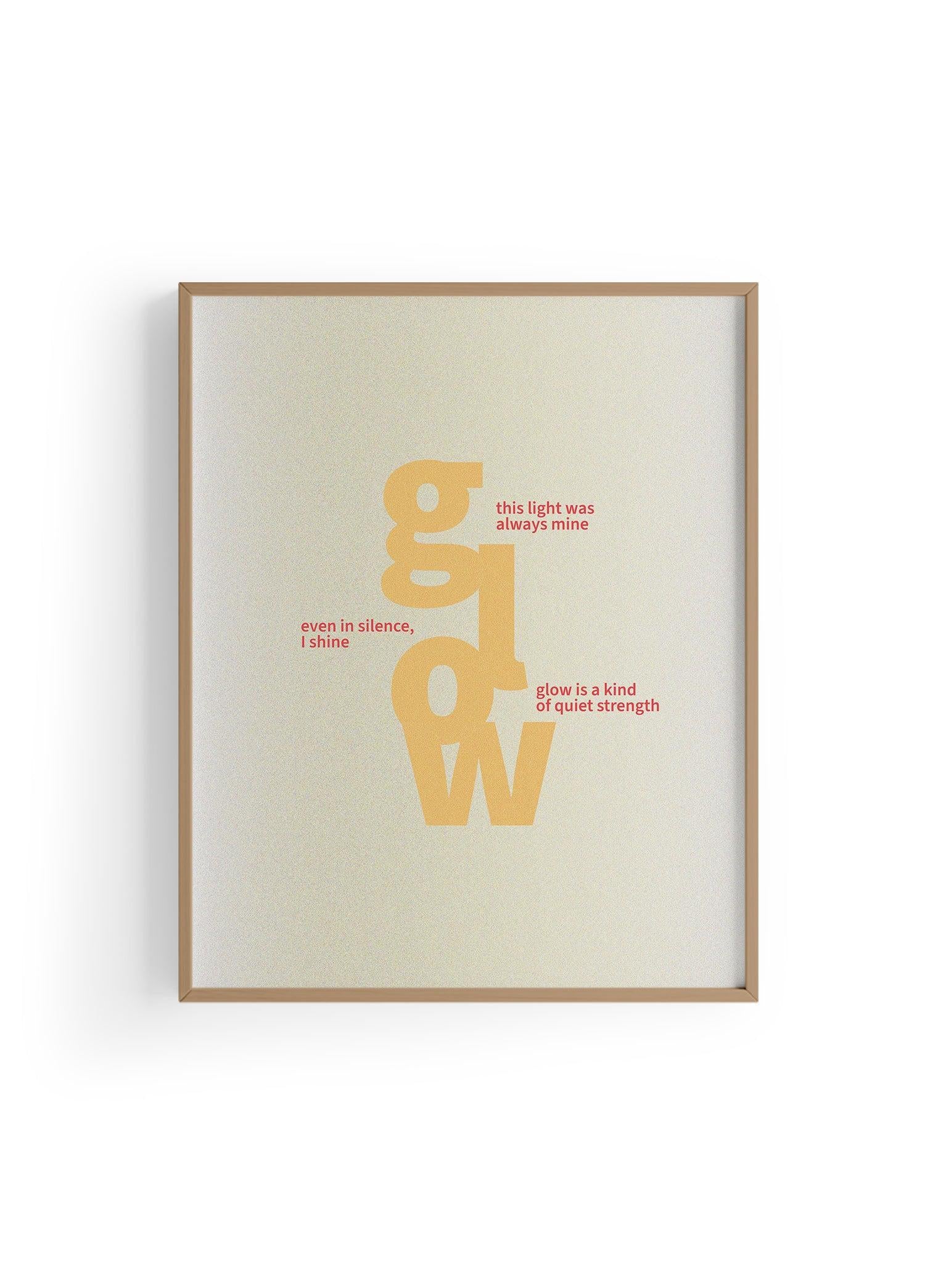 Glow Within | Tipografi Posteri
