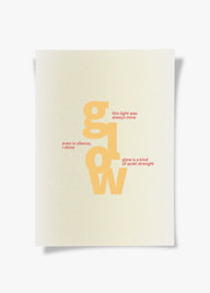 Glow Within | Tipografi Posteri-Poster-ODA.products-30x40-Çerçevesiz-NowShopFun