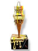 Gold Krom Dondurma Çanta Heykeli - AND ICONIC Özel Koleksiyon
