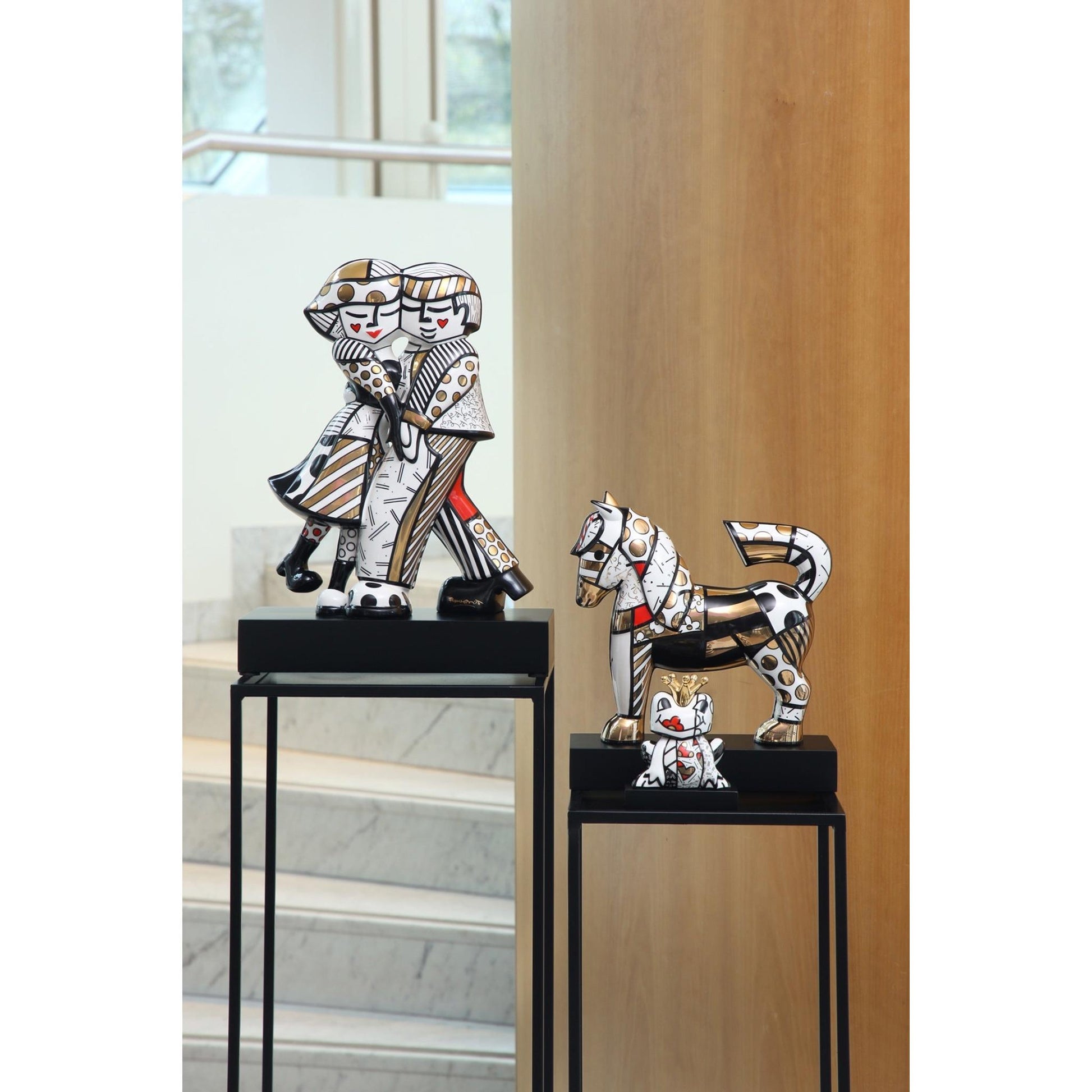 Golden Prince Figur - Romero Britto Koleksiyonu