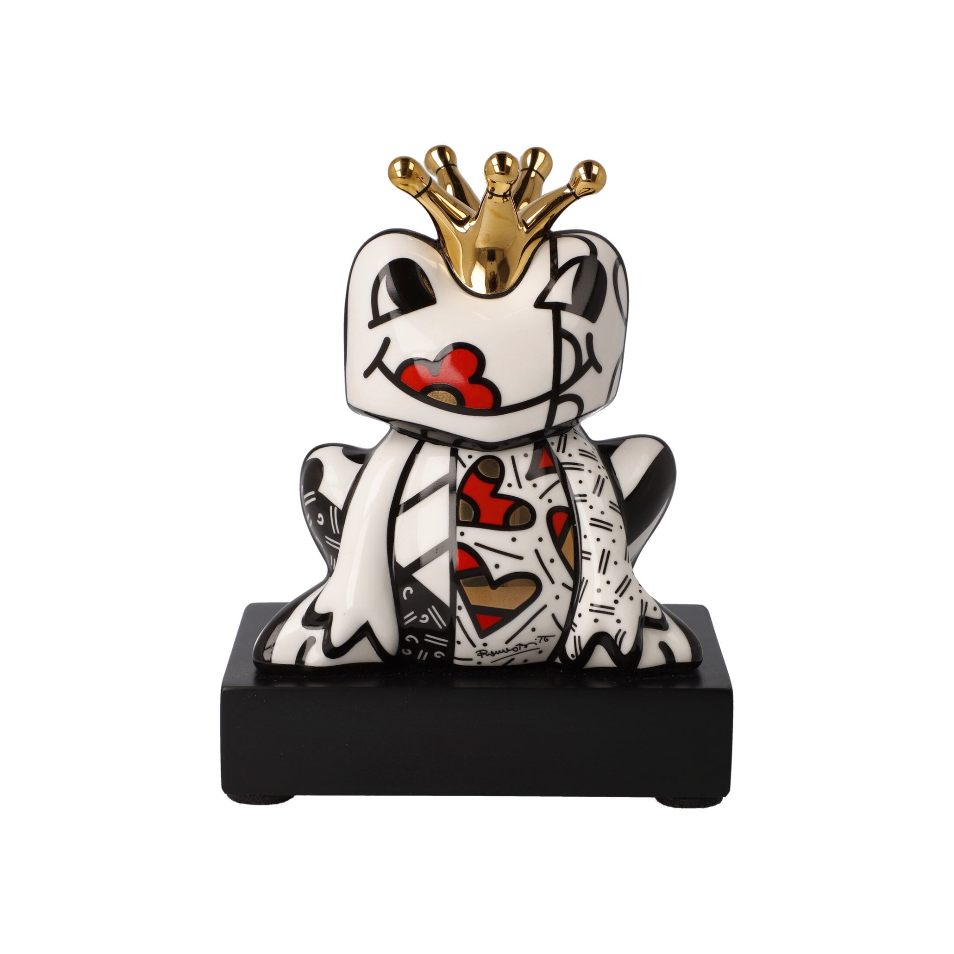 Golden Prince Figur - Romero Britto Koleksiyonu
