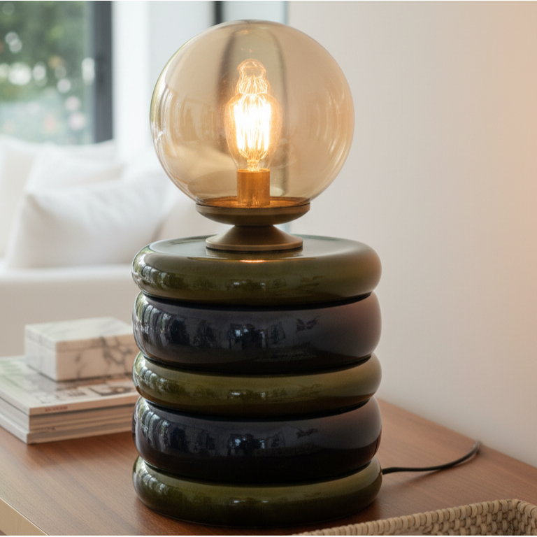 Green & Navy Masa Lambası - Lumos Series