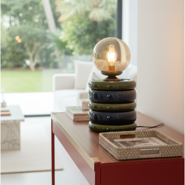 Green & Navy Masa Lambası - Lumos Series
