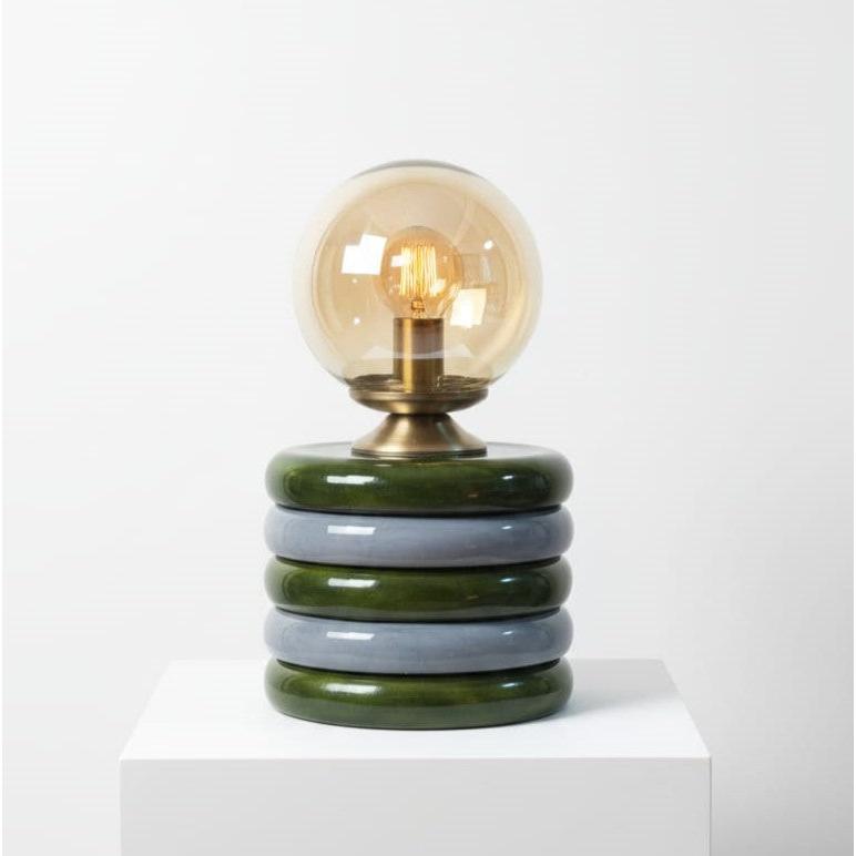 Grey & Green Masa Lambası – Lumos Series