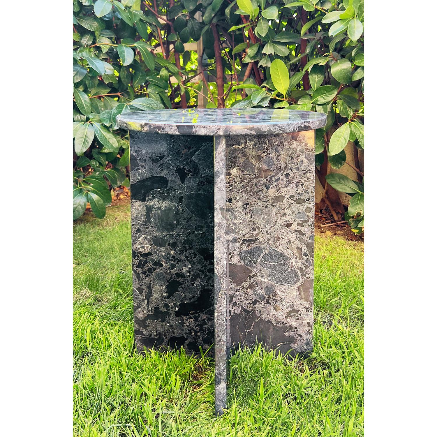 Gris Mermer Yan Sehpa