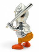 Gümüş Krom Donald Duck Heykeli | Çağdaş Pop Art Dekor
