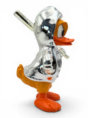 Gümüş Krom Donald Duck Heykeli | Çağdaş Pop Art Dekor