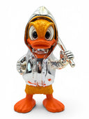 Gümüş Krom Donald Duck Heykeli | Çağdaş Pop Art Dekor