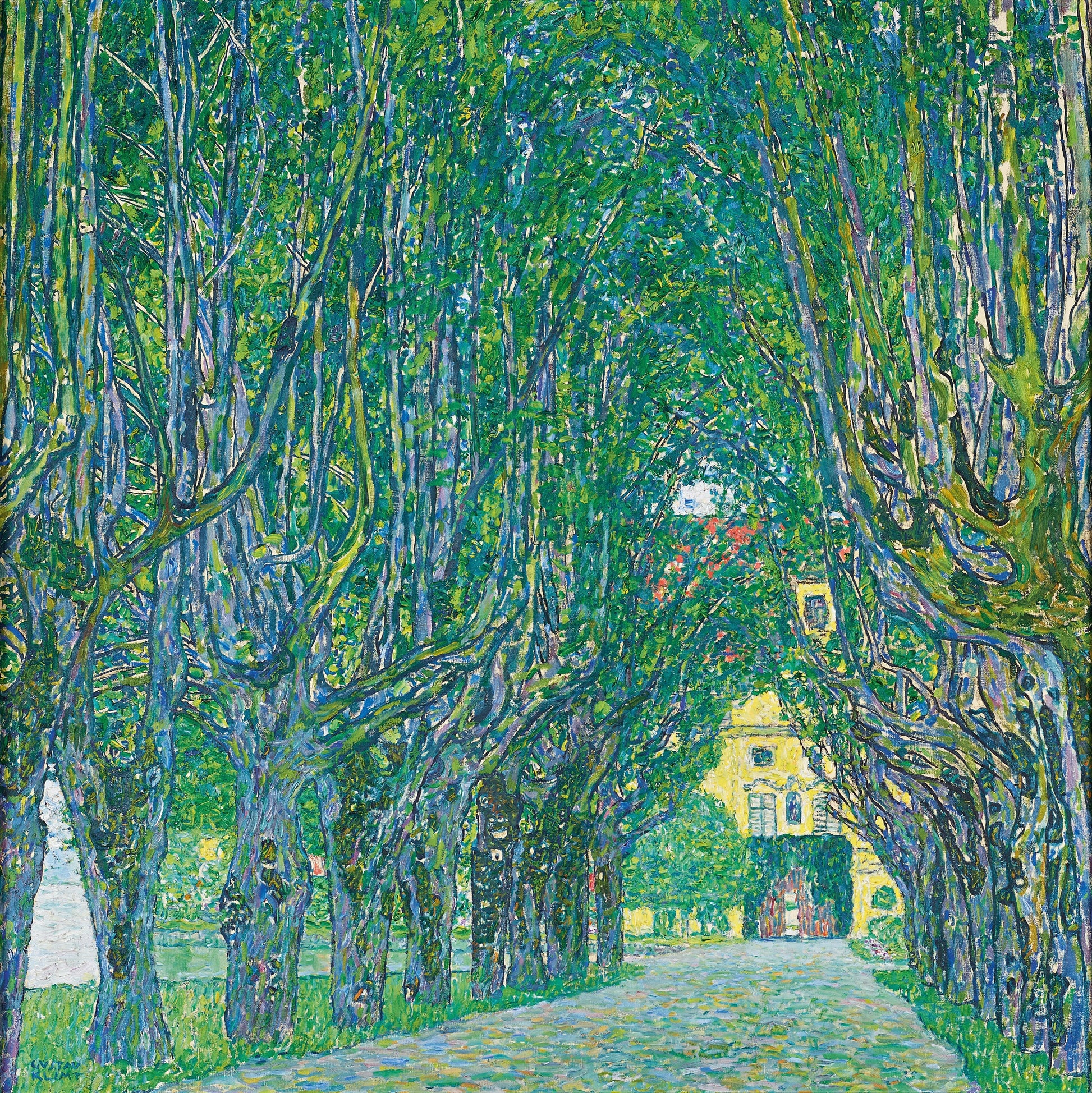 Gustav Klimt - Kammer Şatosu’Na Giden Ağaçlı Yol Fine Art Baskı