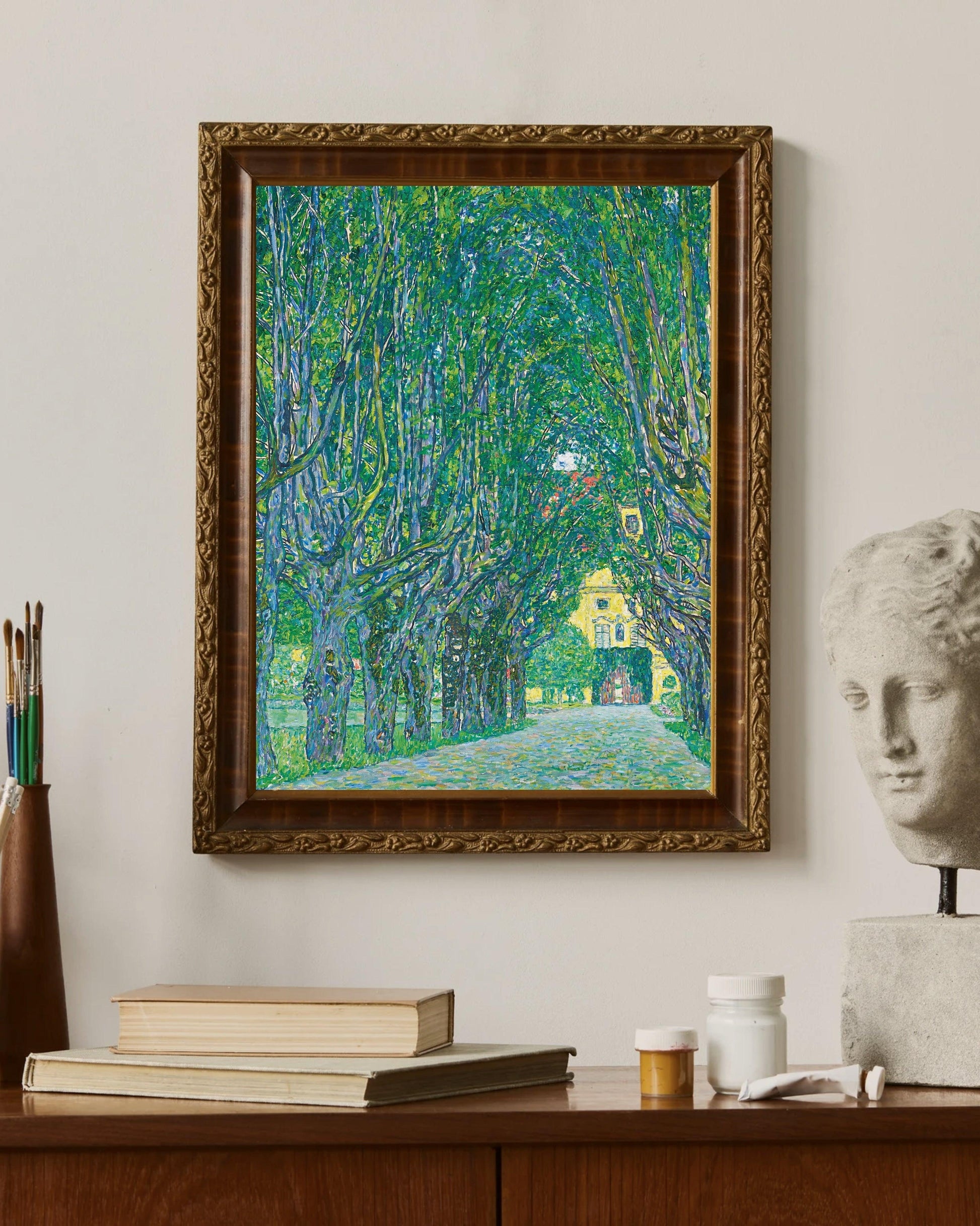Gustav Klimt - Kammer Şatosu’Na Giden Ağaçlı Yol Fine Art Baskı