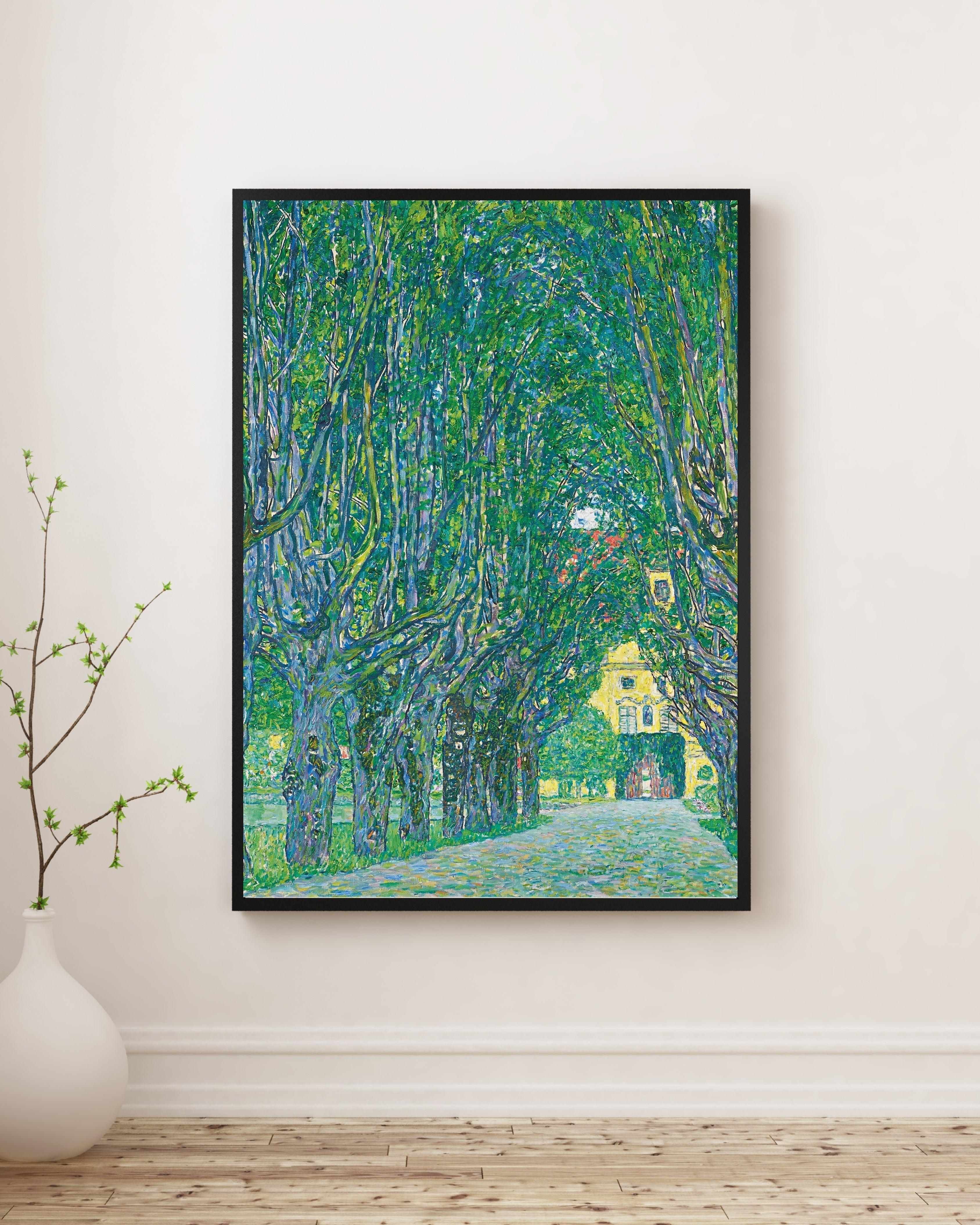 Gustav Klimt - Kammer Şatosu’Na Giden Ağaçlı Yol Fine Art Baskı