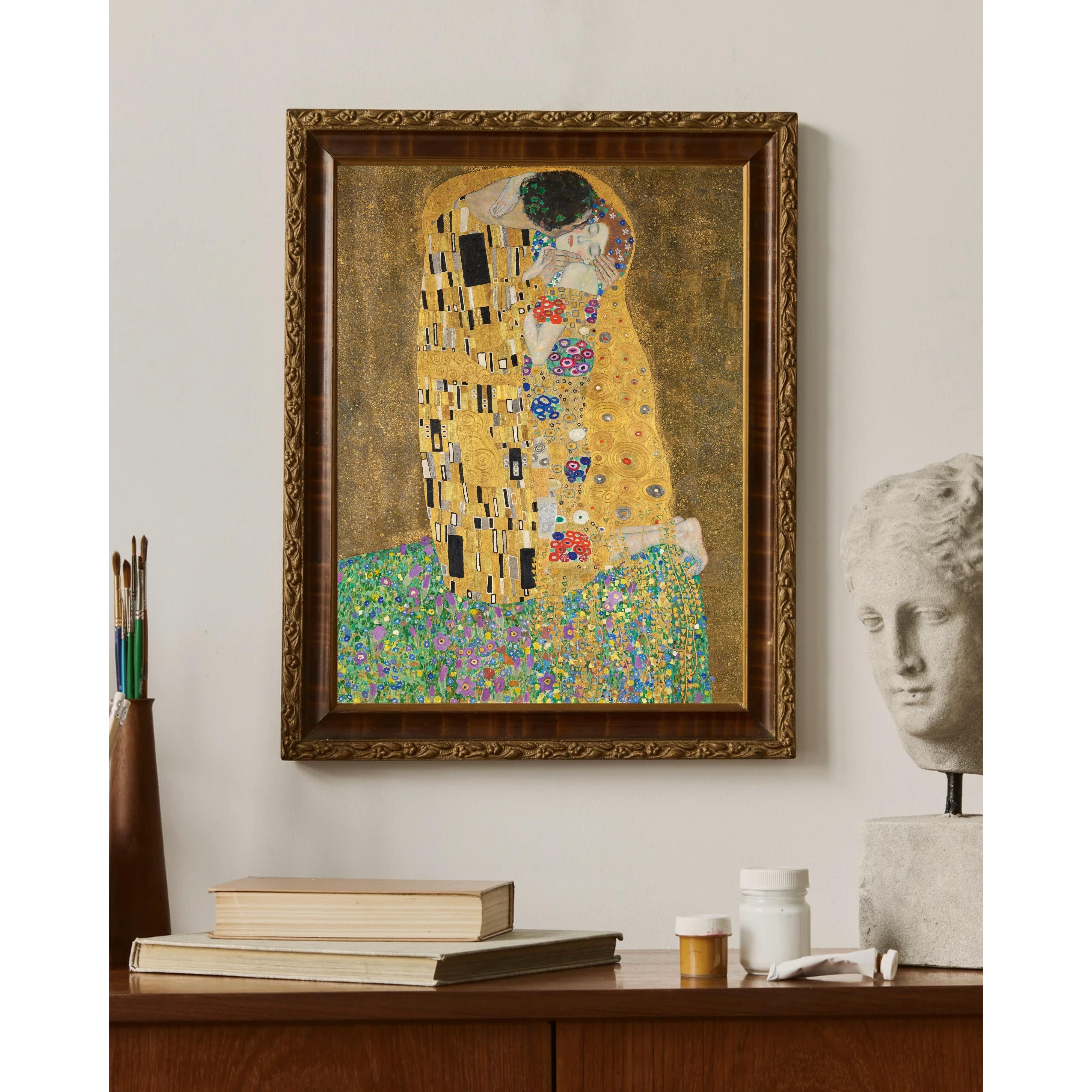 Gustav Klimt - Öpücük Fine Art Baskı