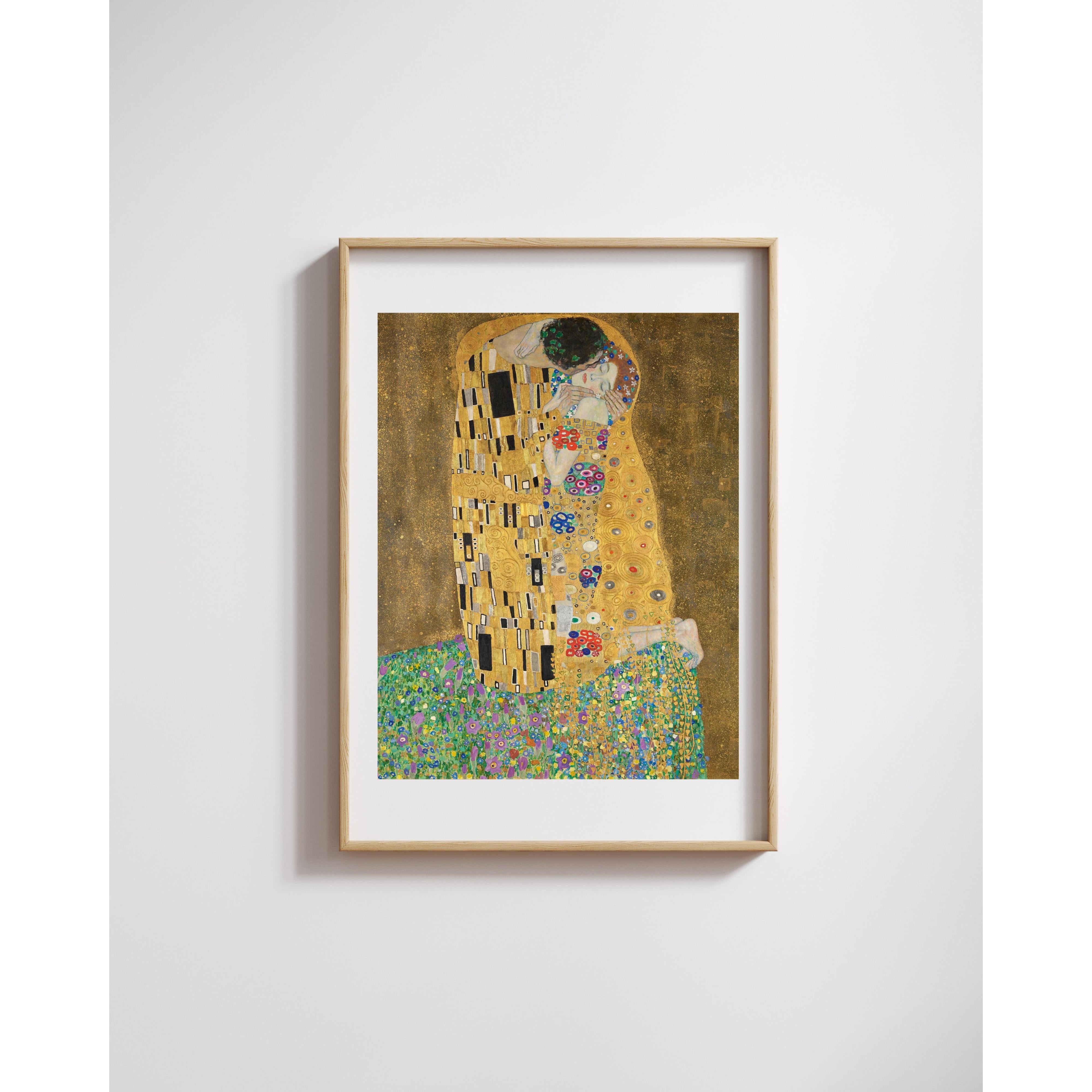 Gustav Klimt - Öpücük Fine Art Baskı