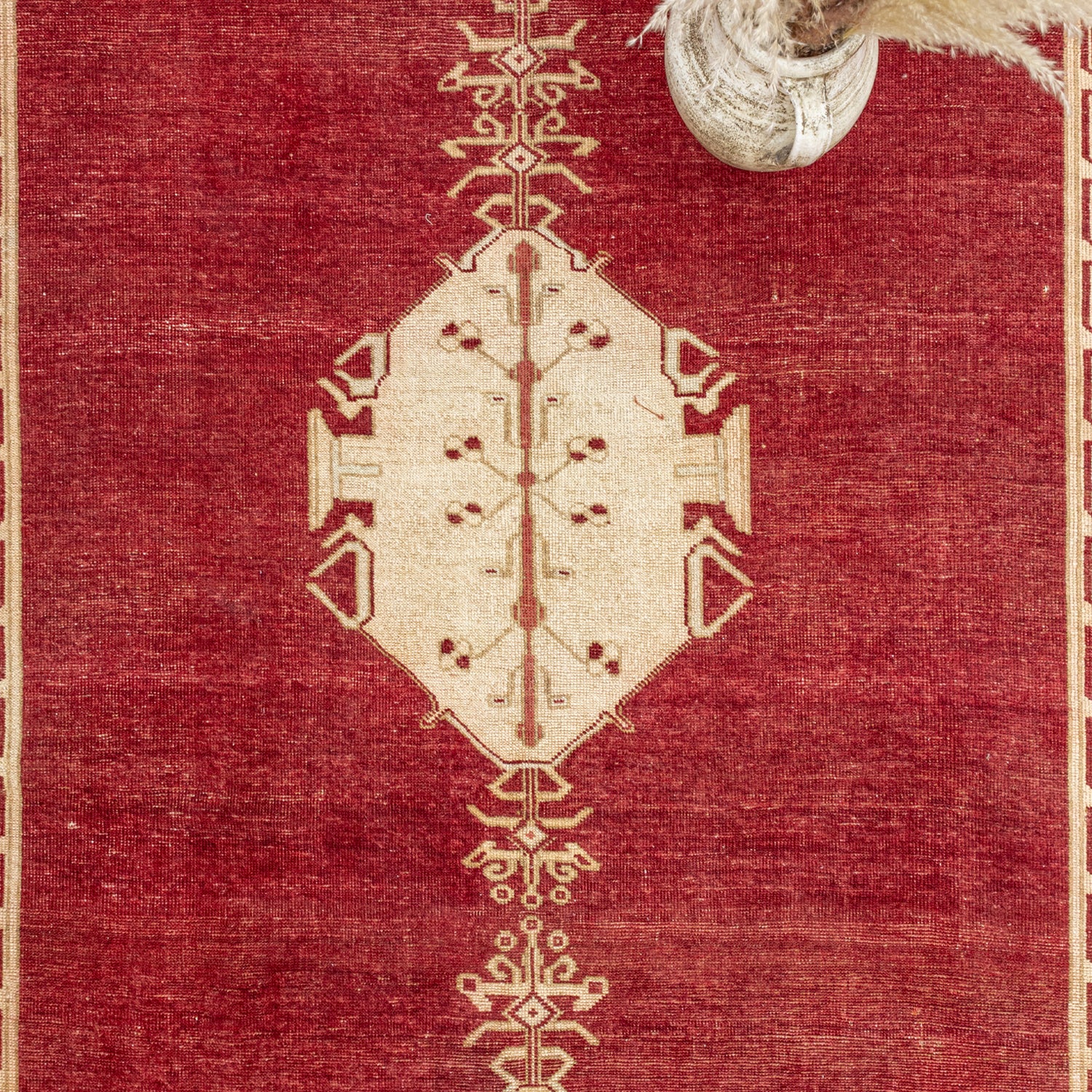 Halia Kırmızı Vintage Yün Halı 191X349 Cm