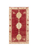 Halia Kırmızı Vintage Yün Halı 191X349 Cm