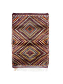 Hamra Damalı Shaggy Tarz Halı 130X181 Cm