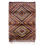 Hamra Damalı Shaggy Tarz Halı 130X181 Cm