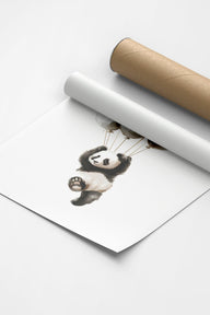 Happy Panda Çocuk Odası Tablo-Poster-ODA.products-30 X 40 Cm-Çerçevesiz-NowShopFun