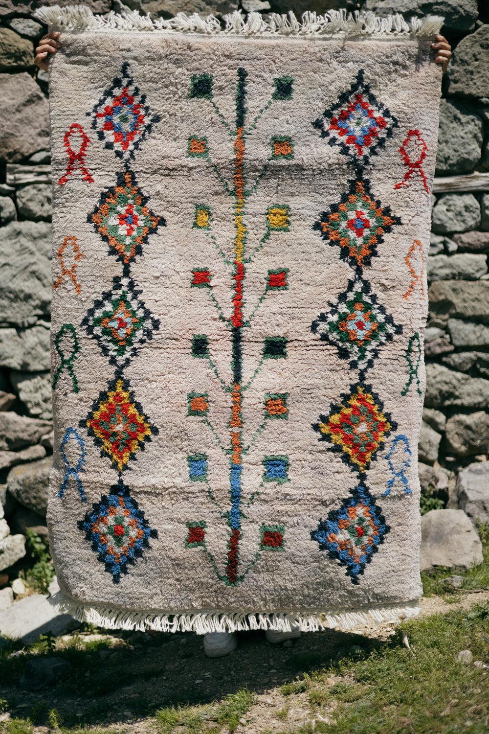 Hayat Ağacı El Dokuma Tülü Halı