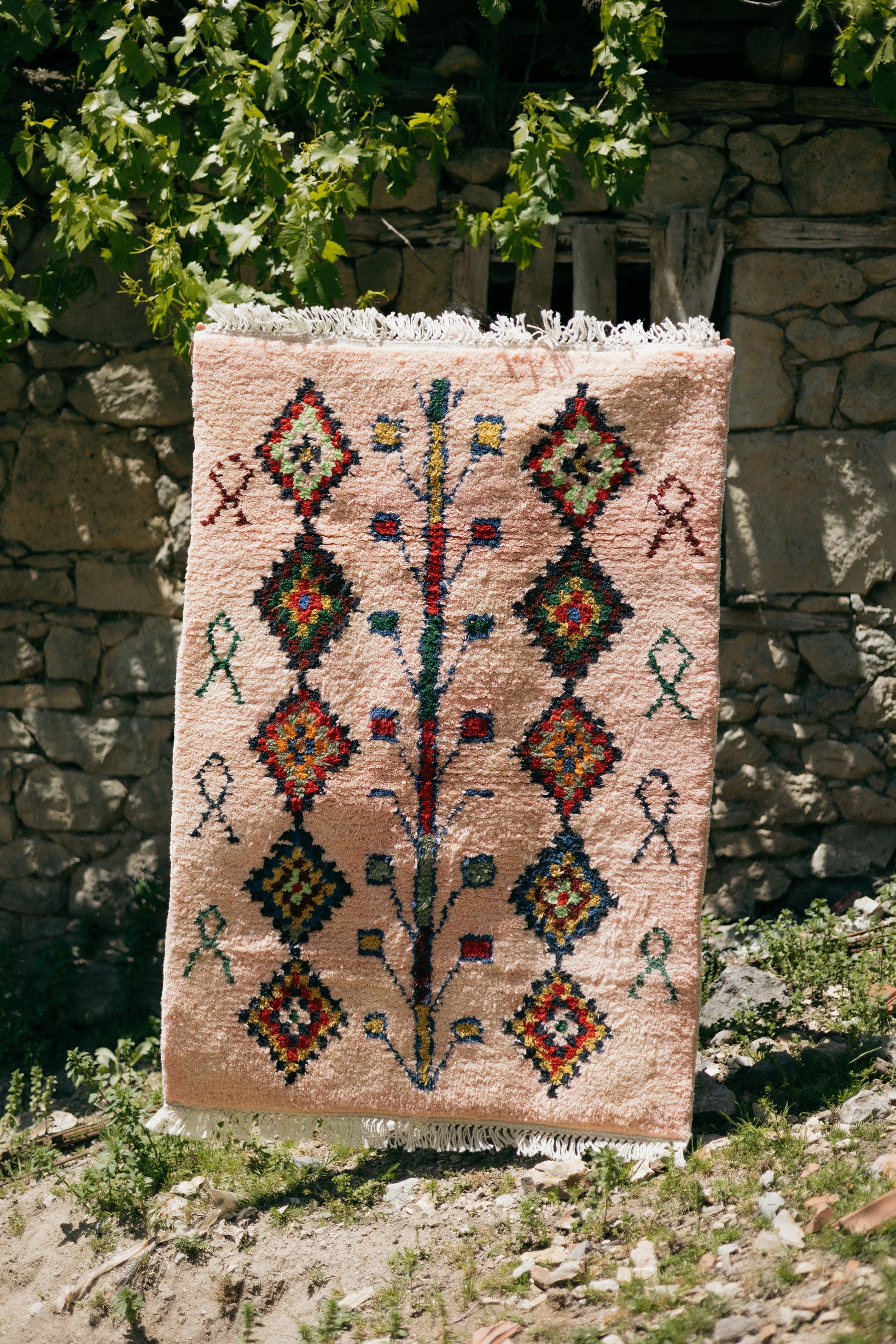 Hayat Ağacı El Dokuma Tülü Halı