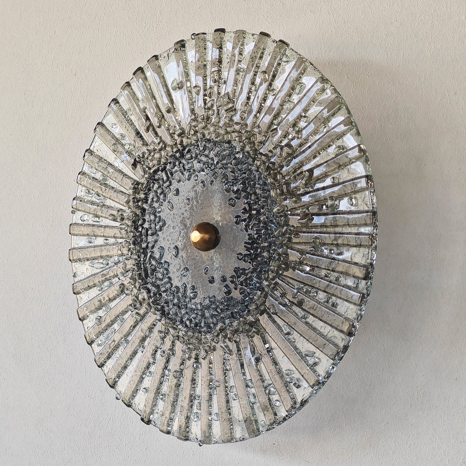 Helia 2 El Yapımı Cam Aplik Bronz