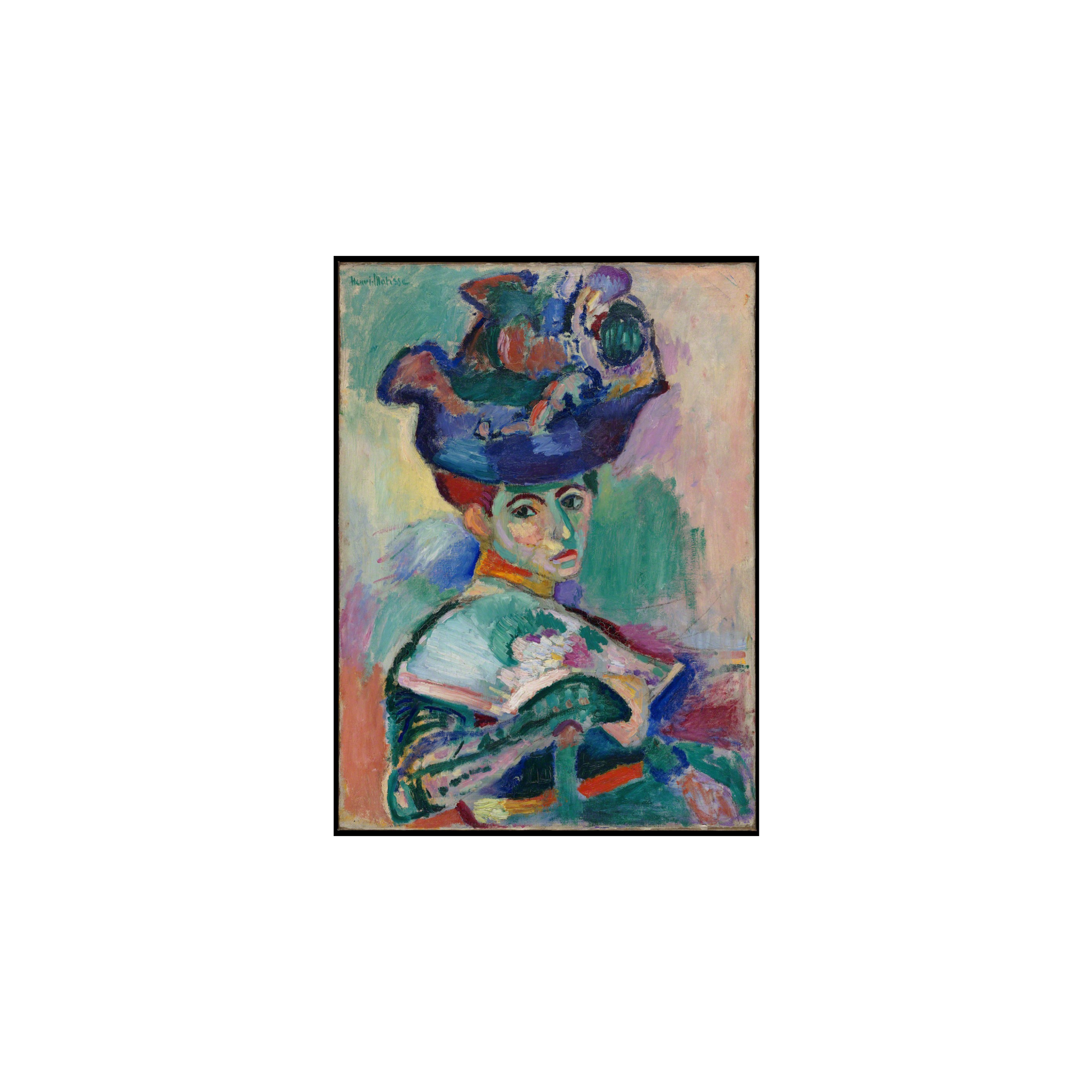 Henri Matisse - Şapkalı Kadın Fine Art Baskı