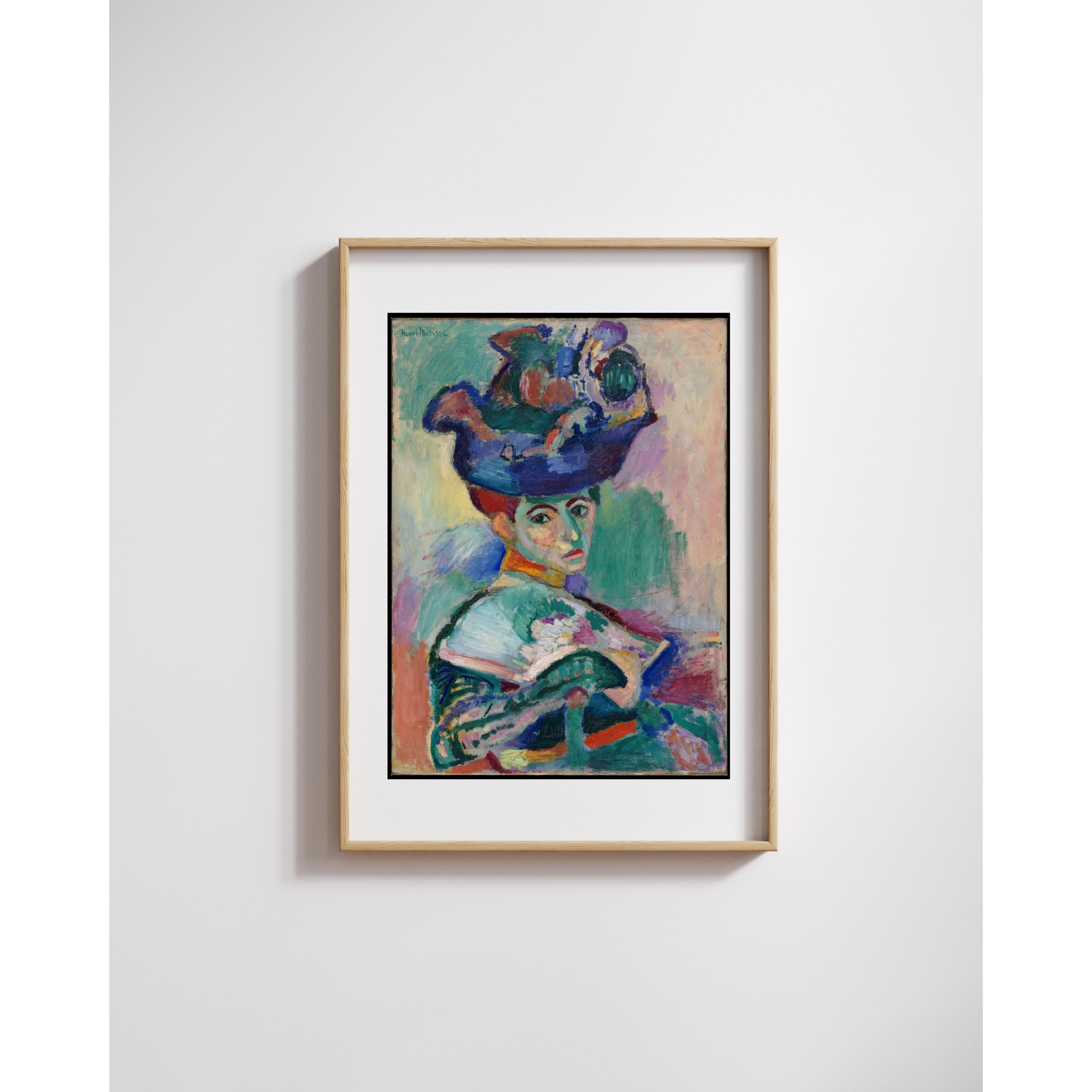 Henri Matisse - Şapkalı Kadın Fine Art Baskı
