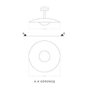 Hidden Endirekt Led Plafonyer Avize 40 Cm