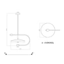 Hidden Endirekt Sarkıt Led Avize 35 Cm